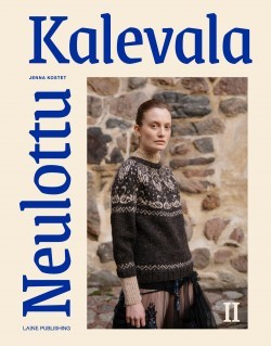 Neulottu Kalevala -kirjan kansikuva